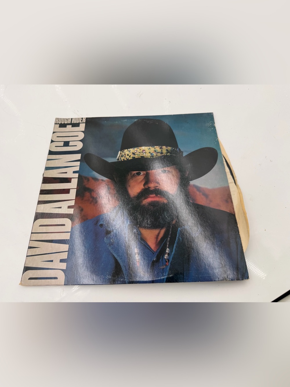 David Allan Coe - Rough Rider promo Vinyl.